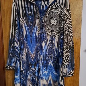 Stunning sheer tunic top